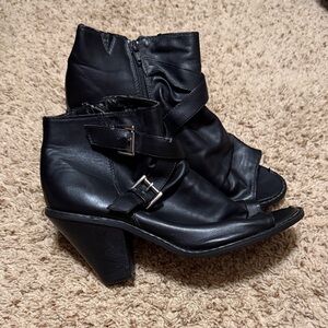Lane Bryant Black Heeled Boots
